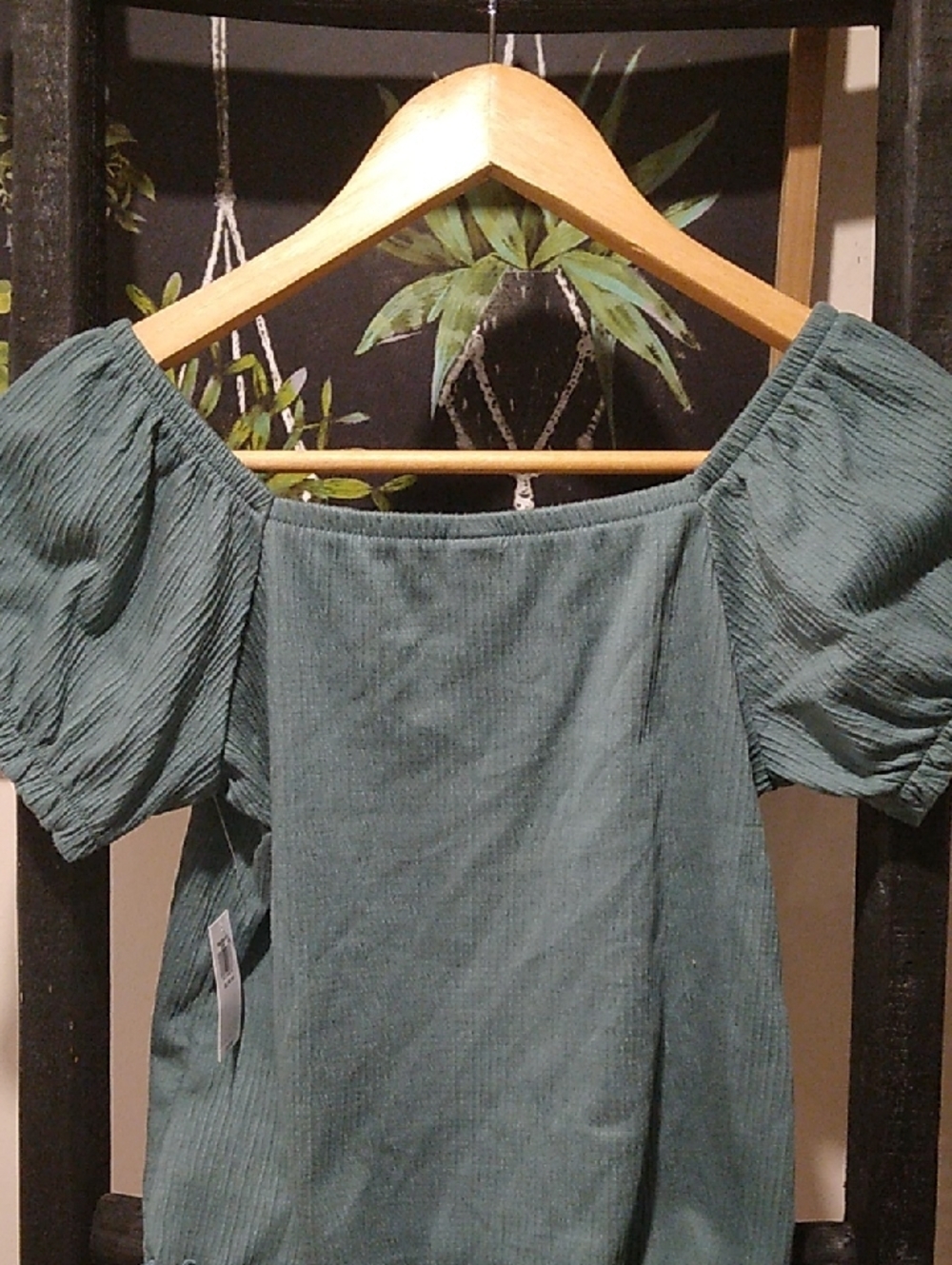 Girls Old Navy Ribbed Off-Shoulder Crop Top - Picture 2 of 9